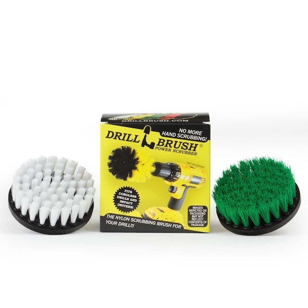 Drill Brush Power Scrubber By Useful Products 5 in W 5 in L Brush, Variety 4in-S-GW-QC-DB - main